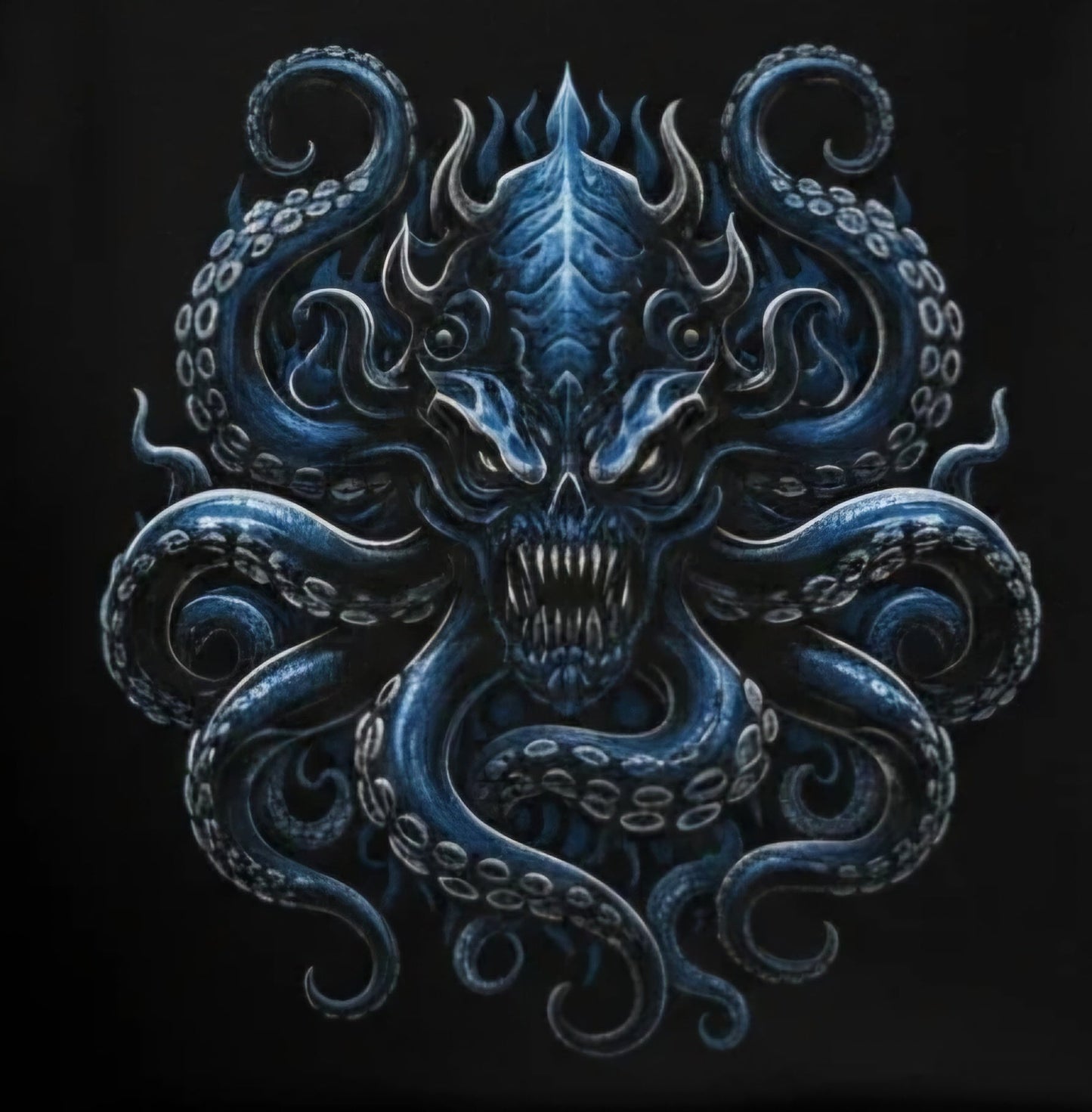 Kraken Skull Tee - Beast-inspired graphic design