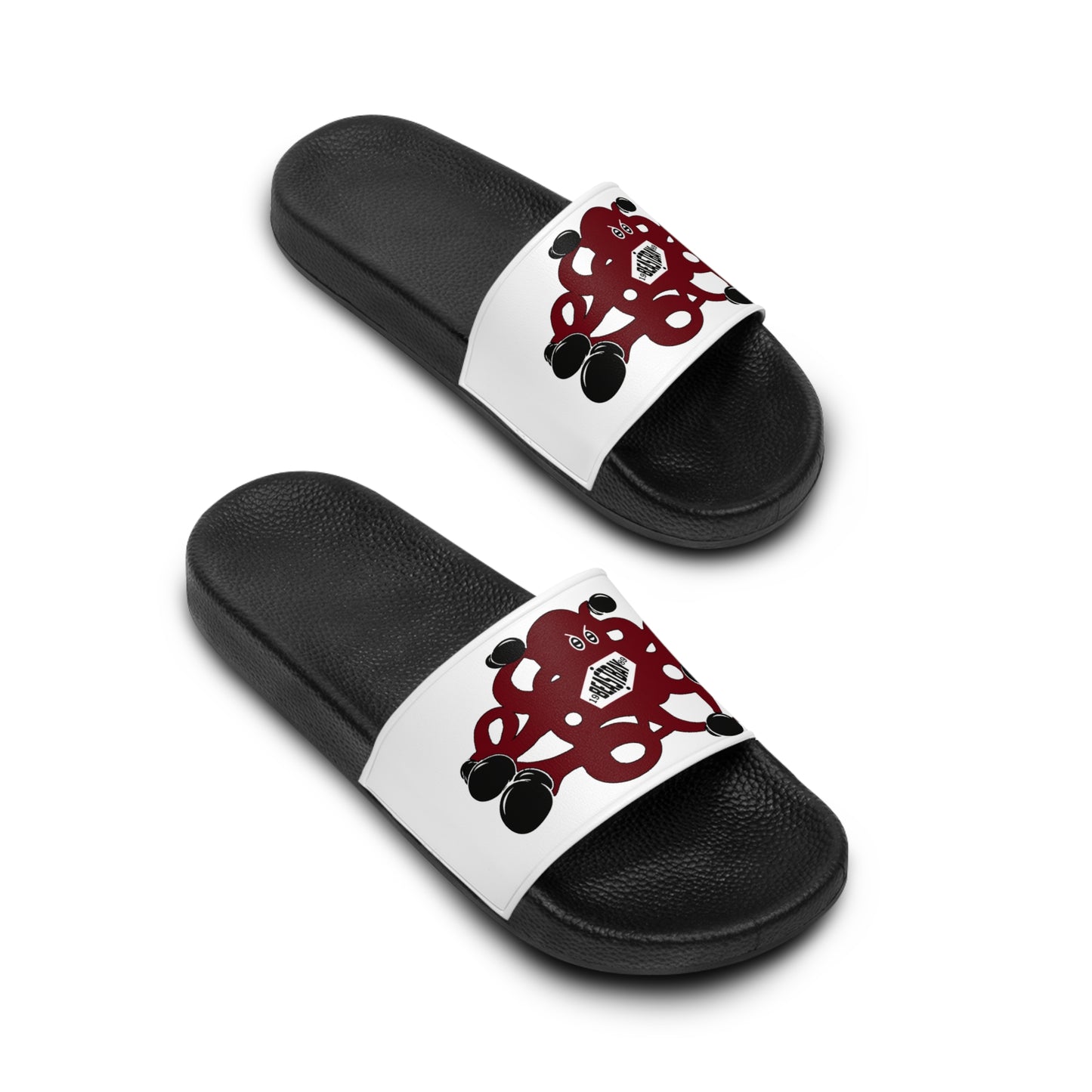 Men's Red Celtic Knot Graphic Slide Sandals For Pool And Beach